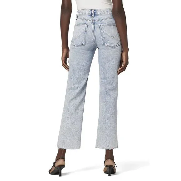 HUDSON Women's Remi High Rise Straight Jean 28 Two Hearts